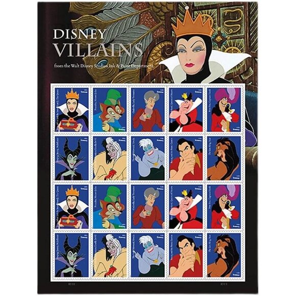 Disney Villains Timeless Classics Stamp Collection - Picture 4 of 4
